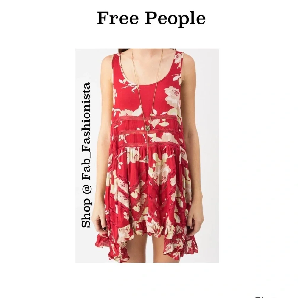 Free People Scarlet Floral Mini Dress